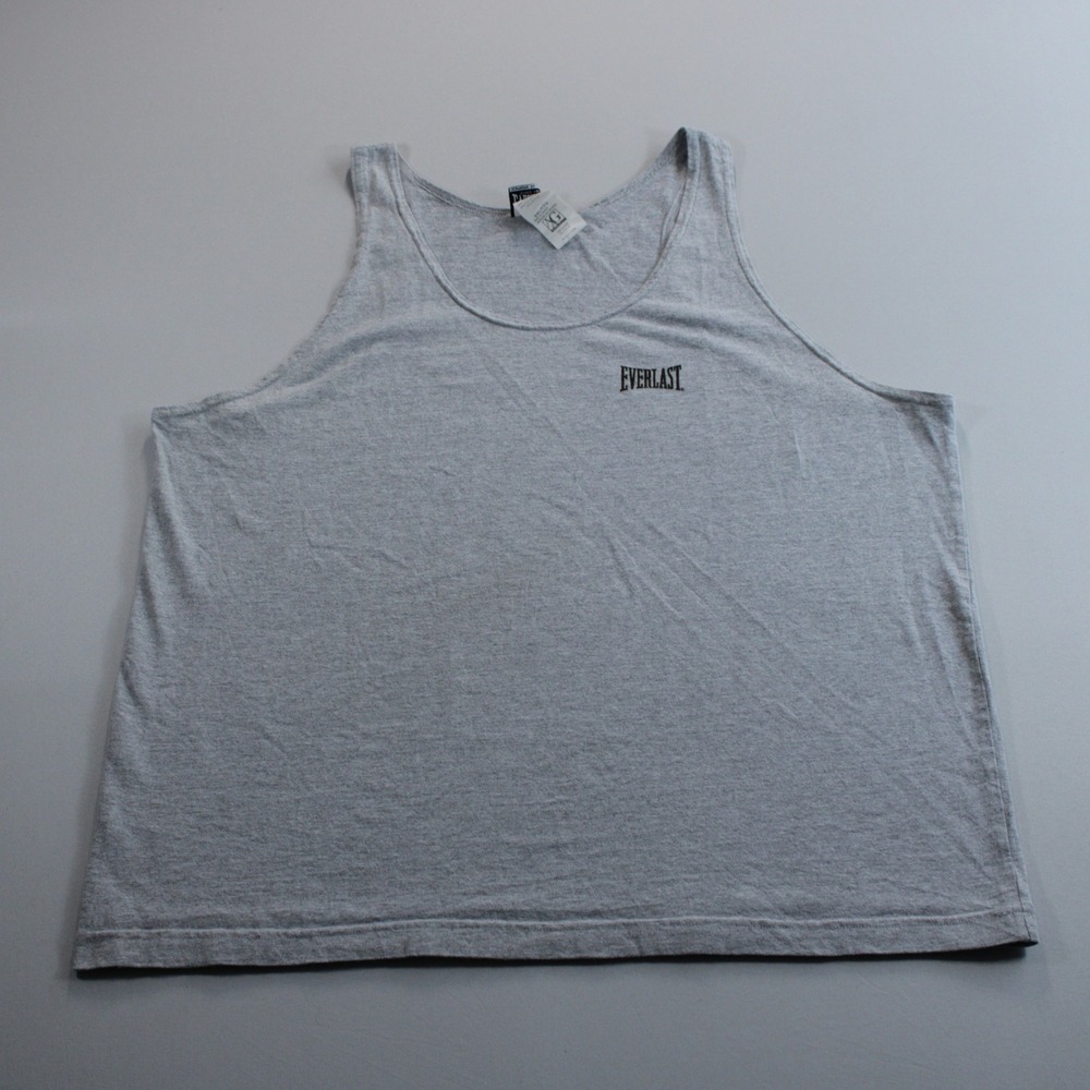 Everlast Mens XXL Gray Sleeveless Muscle Tank Top Boxing MMA Training Fitness